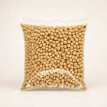 White Chana Large (Safed Chana) chickpeas in transparent package